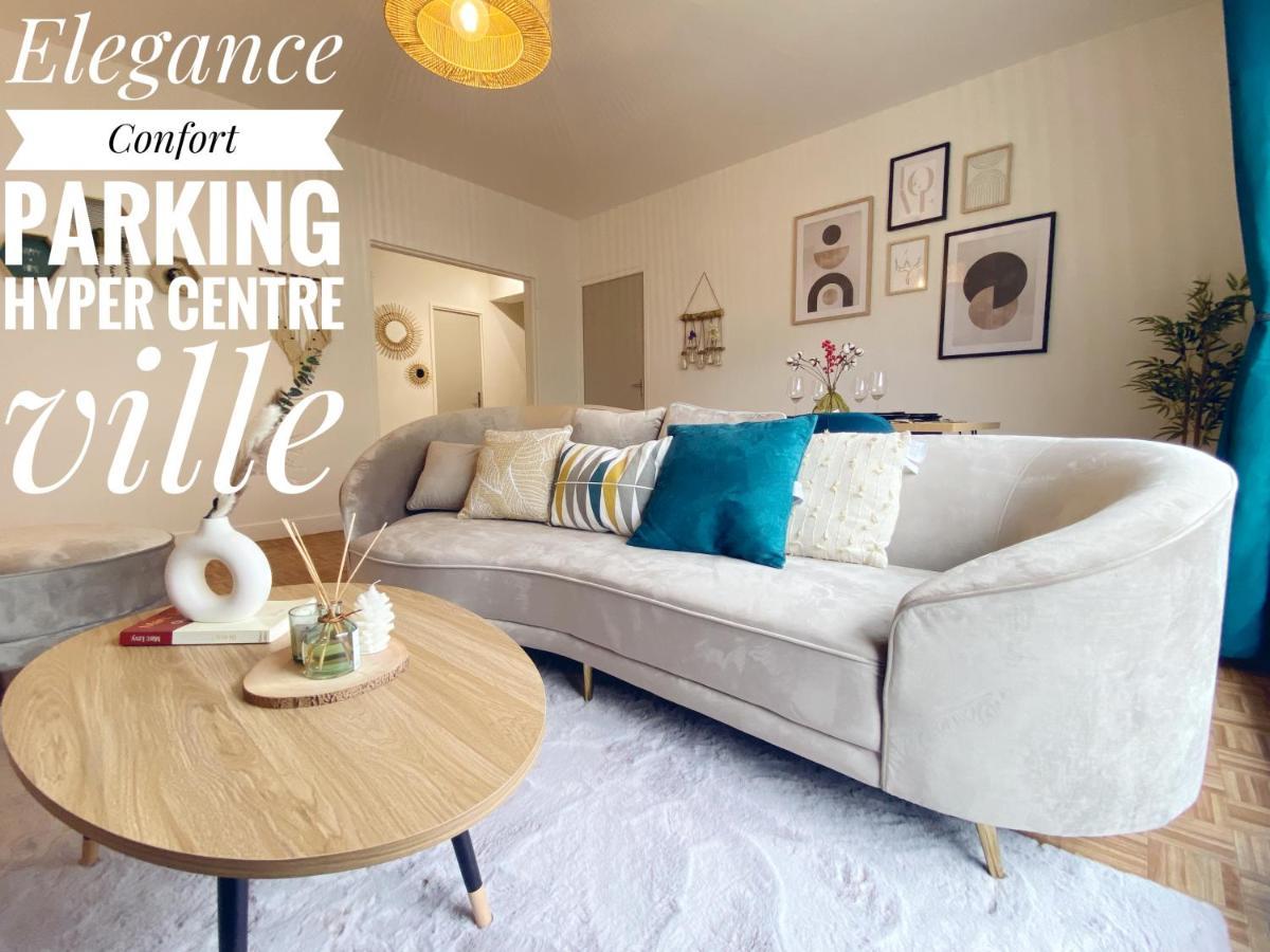 Confort & Elegance En Ville Avec Parking Gratuit Le Mans Bagian luar foto